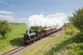 Картинка техника паровозы паровоз дорога железная