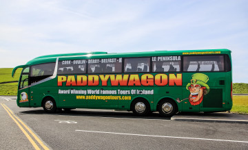 обоя автомобили, автобусы, автобус, туристический