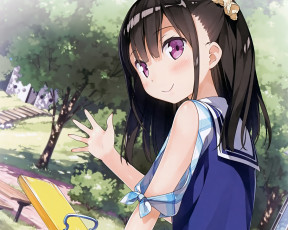 Картинка аниме kantoku+ artbook kantoku девочка арт