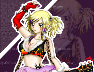 Картинка аниме fairy+tail фон взгляд девушка