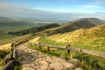 Картинка природа дороги тракт равнина