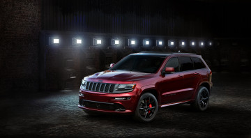 Картинка автомобили jeep night srt cherokee 2016г grand красный wk2