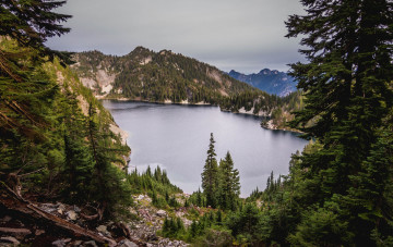 Картинка природа реки озера лес горы озеро