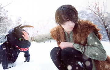 Картинка разное cosplay+ косплей как приручить дракона икинг зима беззубик