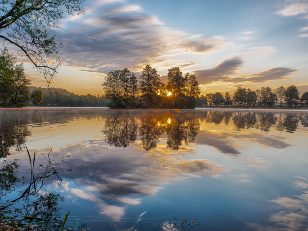 Обои картинки фото природа, реки, озера, река, лес