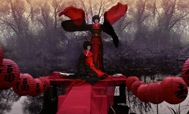 Обои картинки фото разное, cosplay , косплей, аниме, парни