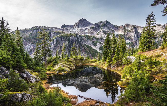 Обои картинки фото природа, реки, озера, озеро, лес, горы