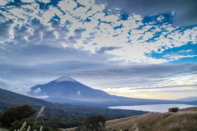 Обои картинки фото природа, горы, восход, гора