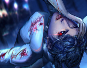 Картинка аниме tokyo+ghoul kaneki ken