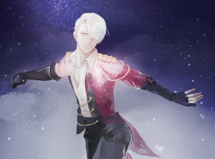 Картинка аниме yuri+on+ice victor nikiforov