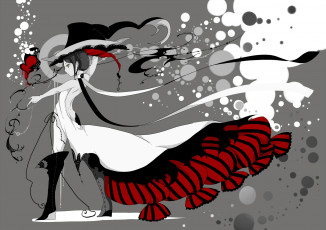 Картинка аниме unknown +другое чернила стиль шляпа