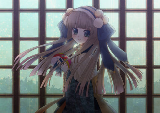 Картинка аниме unknown +другое фон взгляд девушка