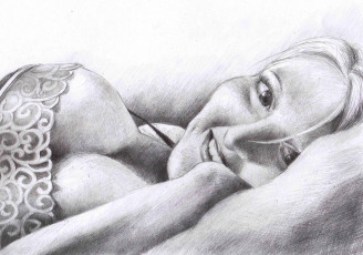 Картинка рисованное люди фон девушка улыбка взгляд