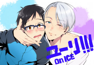 Картинка аниме yuri+on+ice юрий виктор