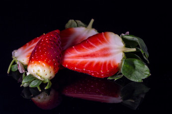 Картинка еда клубника +земляника ягоды