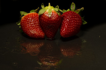 Картинка еда клубника +земляника ягоды