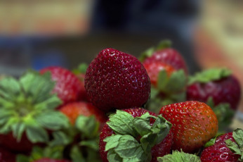 Картинка еда клубника +земляника ягоды