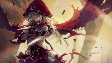 Картинка аниме оружие +техника +технологии девушка кунай