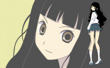 Картинка аниме sayonara+zetsubo+sensei девушка взгляд фон