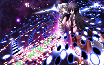 Картинка аниме touhou фон взгляд девушка