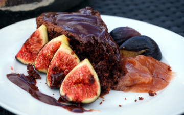 Картинка еда торты кусочек торт инжир