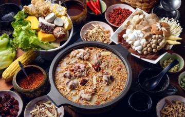 Картинка еда разное грибы кухня восточная овощи