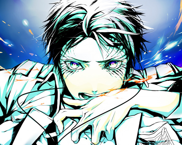 Обои картинки фото аниме, shingeki no kyojin, eren, jaeger