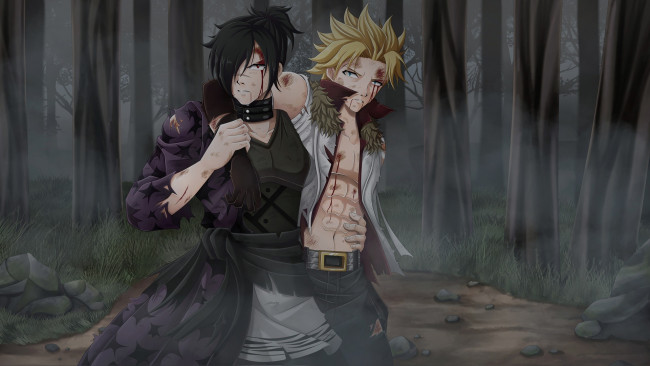 Обои картинки фото аниме, fairy tail, персонажи