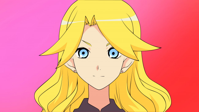 Обои картинки фото аниме, sayonara zetsubo sensei, взгляд, девушка, фон