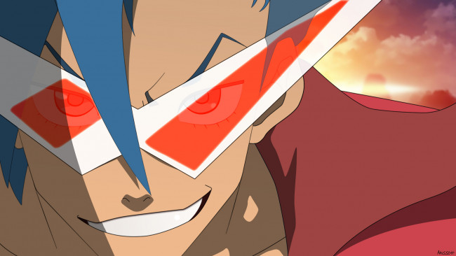 Обои картинки фото аниме, tengen toppa gurren-lagann, kamina
