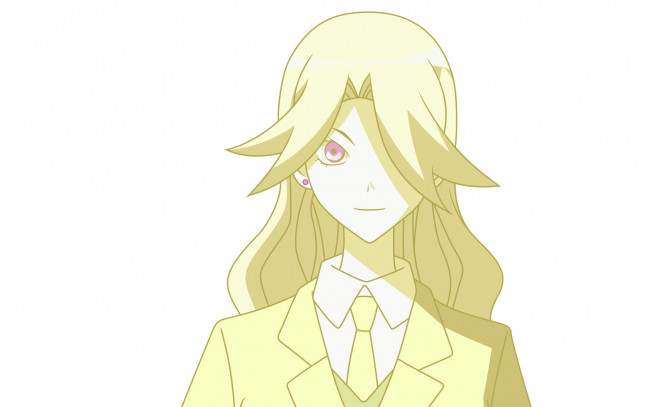 Обои картинки фото аниме, sayonara zetsubo sensei, девушка, взгляд, фон