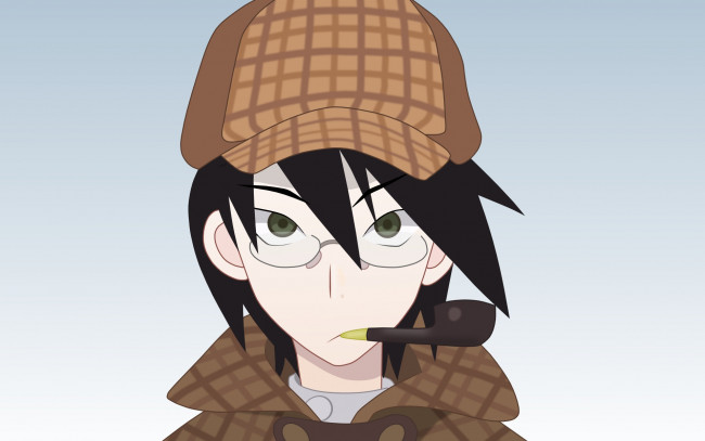 Обои картинки фото аниме, sayonara zetsubo sensei, фон, взгляд, девушка