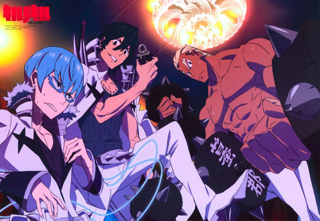 Обои картинки фото аниме, kill la kill, парни