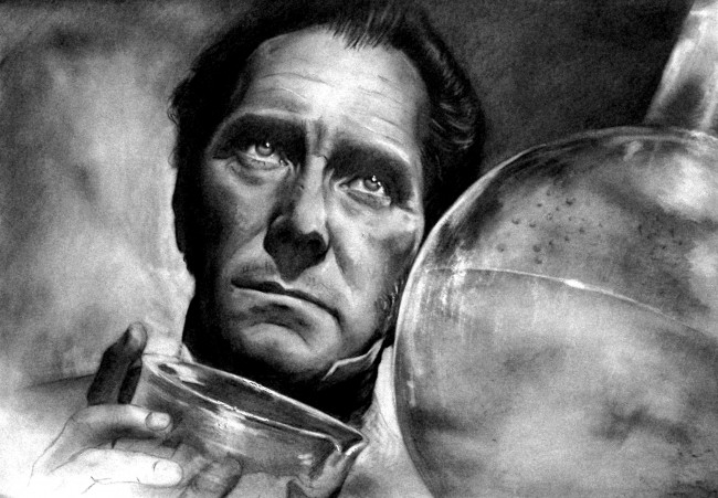 Обои картинки фото рисованное, кино, фон, мужчина, взгляд