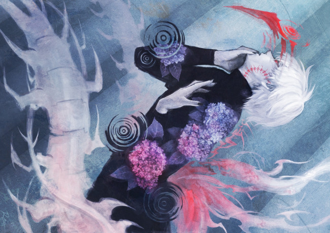 Обои картинки фото аниме, tokyo ghoul, kaneki, ken