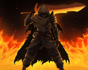 Картинка видео+игры dark+souls+3 воин