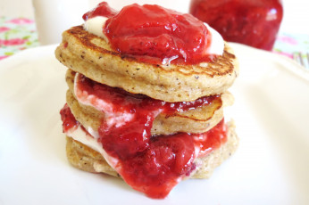 Картинка еда блины +оладьи оладьи ягоды