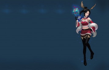 Картинка праздничные -+разное+ новый+год костюмчик рожки арт аниме новый год подарок праздник