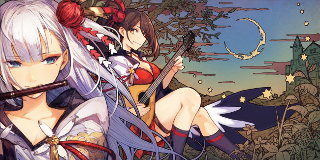 Обои картинки фото аниме, azur lane, zuikaku, shoukaku, mephist-pheles, azur, lane
