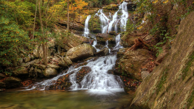 Обои картинки фото природа, водопады, река, водопад