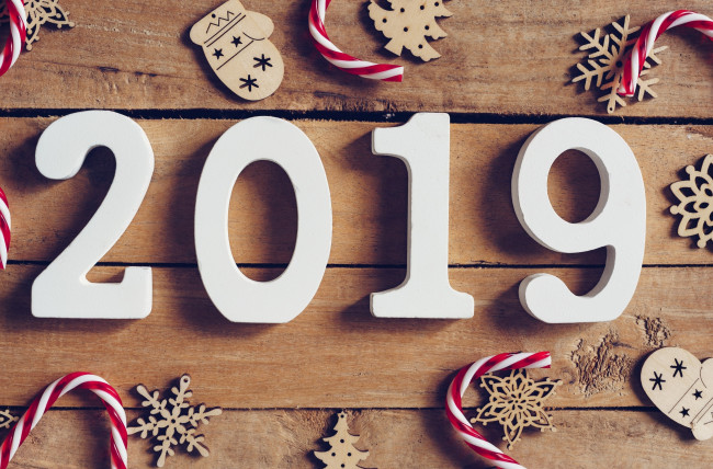 Обои картинки фото праздничные, - разное , новый год, цифры, снежинки