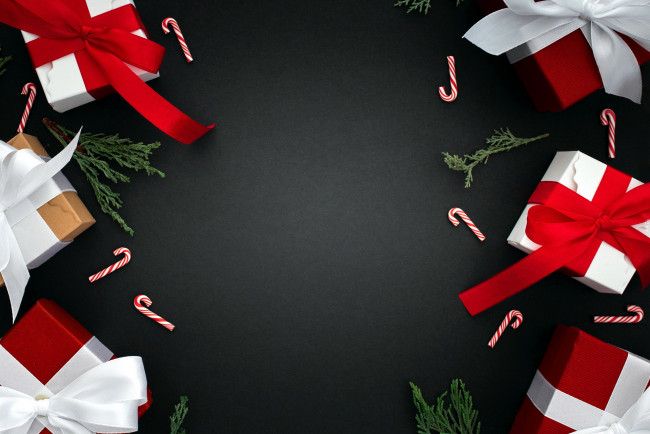 Обои картинки фото праздничные, подарки и коробочки, леденцы, коробки, подарки, банты, ленты
