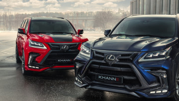 Картинка автомобили lexus джип лексус пара небо фон здание машина асфальт автомобиль красный карбон тюнинг фары красная