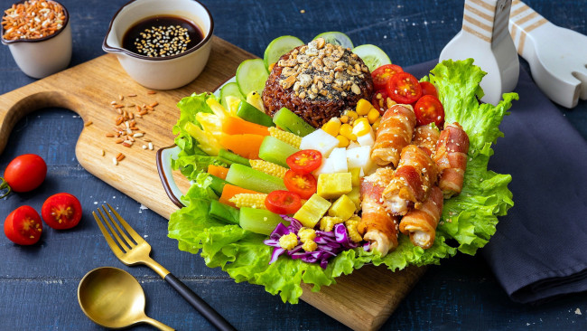 Обои картинки фото еда, салаты,  закуски, салат