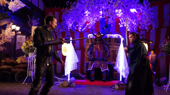 Обои картинки фото кино фильмы, prisoners of the ghostland, персонажи, поединок