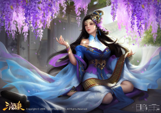 Картинка видео+игры ---другое девушка свиток глициния