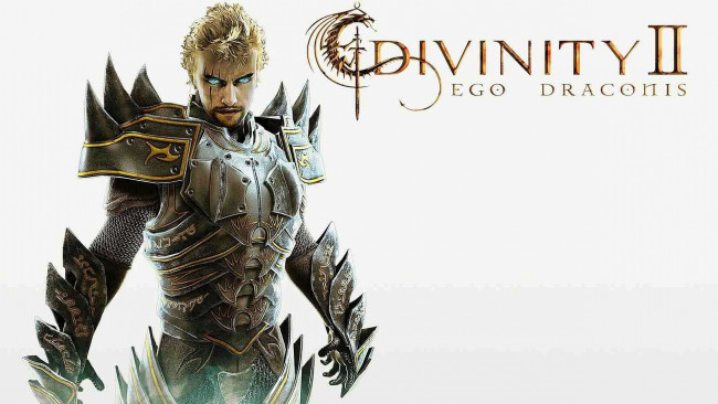 Обои картинки фото видео игры, divinity 2,  ego draconis, мужчина, рыцарь, блондин, латы, доспехи