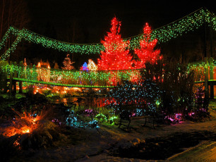 Картинка праздничные новогодние пейзажи