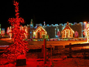 обоя праздничные, новогодние, пейзажи