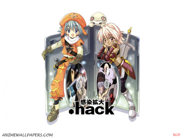 Обои картинки фото аниме, hack, sign